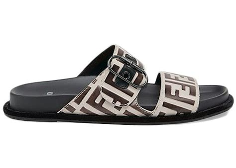 fendi ff double band slide|Fendi FF Double Band Slide White (Women's).